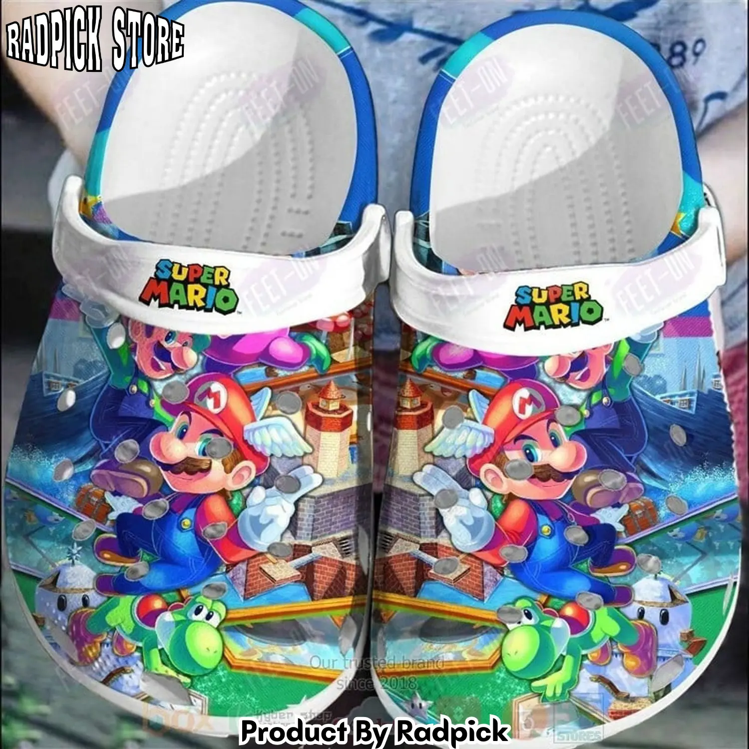 Radpick super mario game clogs shoes comfortable for men women 7oh rp6521080
